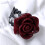 Rød Rose Justerbar Åben Ring til Kvinder Gotisk Blomsterdesign 8