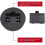 Base rotonda per display a LED in cristallo (4 pezzi) 7