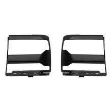 For Chevy Silverado 1500 2016-2018 1Pair Black Headlight Trim Bezel Cover Bracke