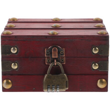 Wooden Chest Box with Lock 1pc