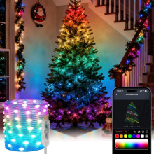 Halloween fairy lights RGB 100-LED 66-ft copper wire string