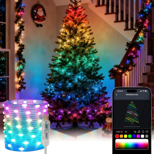 Φωτάκια νεράιδας για το Halloween RGB100-LED66-ft σύρμα χαλκού