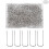 U-Shaped Fork Pins 0.9 Inch 50 Pieces 1