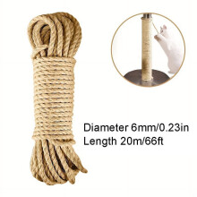 Natural Sisal Rope Cat Scratcher 33/66/164 ft