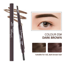 Microblading Eyebrow Pen 2-in-1 with 3-Fork Tip and Brush
