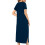 Women's Winter Warm Robe with Pockets Navy 2X 4