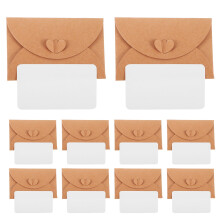 Kraft Paper Mini Envelopes with Cards 20-Pack