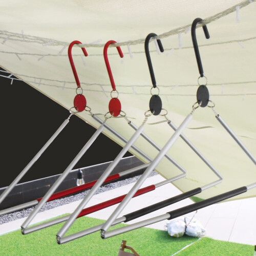 Hopfällbara resegalgar i aluminium, 3-pack 2