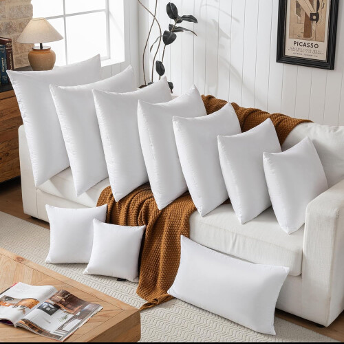Set de perne decorative din bumbac, pătrate, 45x45 cm 2