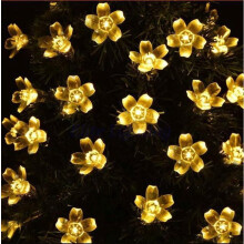 Solar Cherry Blossom Lights Weatherproof 10m