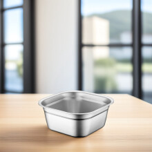 Stainless Steel Basin Silver for Fruits Vegetables Dough