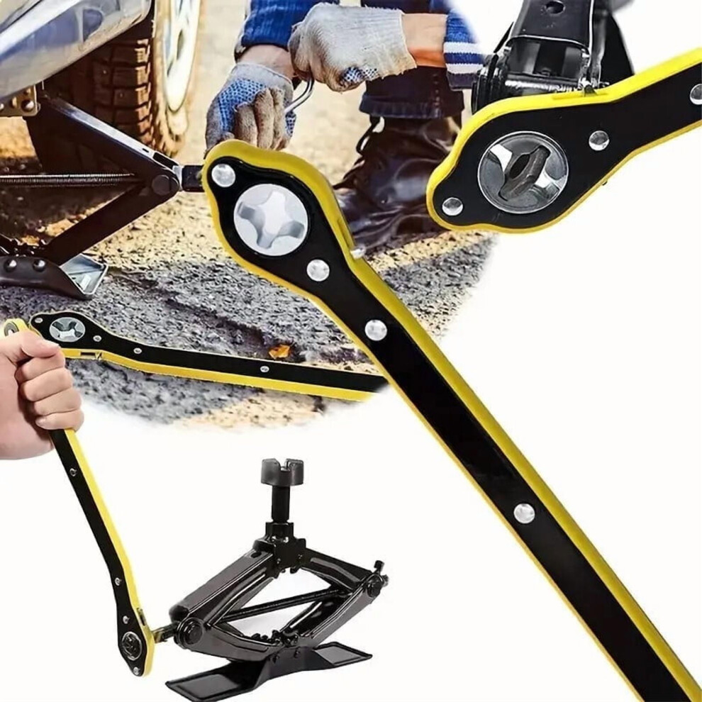 Ratchet Wrench Jack With 360 Swivel Scissor Design Â 2 962125096033
