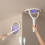 Electric fly swatter rechargeable rotating head telescopic 1
