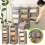 Hängender Kleiderschrank-Organizer Beige 3-Regal 2