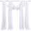 Cortinas de Voile em Poliéster Transparente - Pacote com 2 Unidades - 70cm x 216,5 polegadas 1
