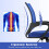 Ergonomic Office Chair Blue Adjustable Height with Armrests 7