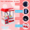 Macchina acchiappa-peluche arcade con luci e suoni - 20 bambole casuali 2