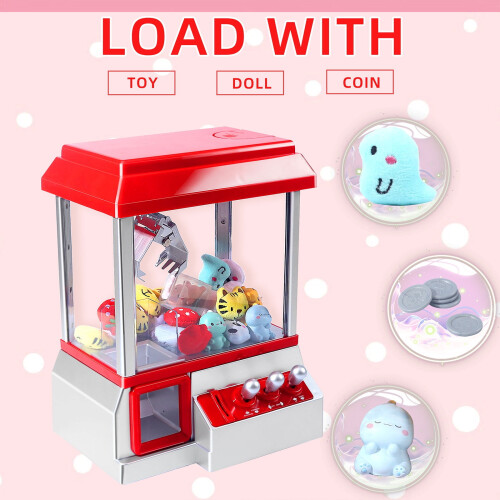 Macchina acchiappa-peluche arcade con luci e suoni - 20 bambole casuali 2