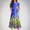 Mikilon Mädchen-Freizeitkleid mit Karomuster, kurzen Ärmeln 2