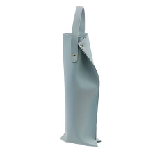 Bolsa de cuero para botella de vino individual de 750 ml.