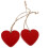 Wooden Scrapbook Tags Red 10 Pieces 5