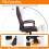 Gaming Chair PU Leather Adjustable Heavy Duty Red 4
