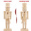 Blanco notenkrakerornamenten, kaki, set van 3 5