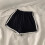 Damen-Schlafanzug mit integriertem BH: Top + Shorts, einfarbig 4