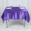 Toalha de mesa quadrada de cetim roxo 90x90 polegadas 7