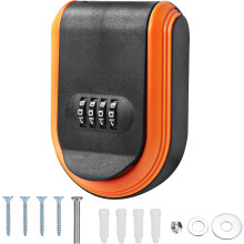 Cassetta di sicurezza magnetica a parete per chiavi, colore arancione, a 4 cifre, resistente alle intemperie.