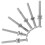 Swimming Pool Ladder Screws Stainless Steel 6 Pcs 4