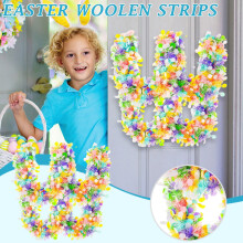 Easter Garland Outdoor 33ft with Colorful Eggs and Confetti