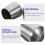 Stainless Steel Handrail End Caps Silver 2 pcs 7