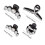 Parelhaarclips voor dames, 4 stuks 2