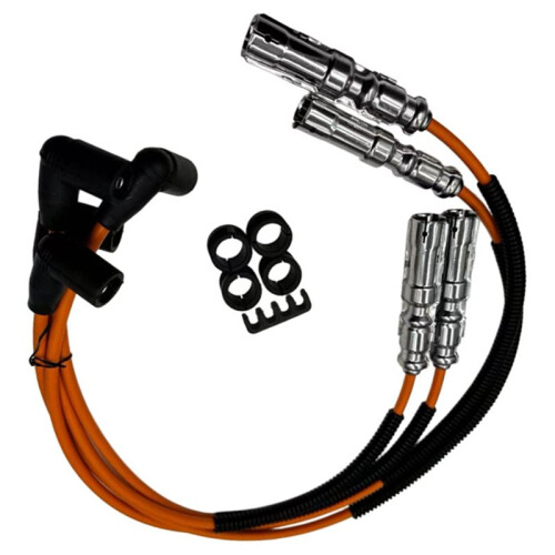 Ignition High Voltage  Wire Set OE 06A905409E Complete Ignition Cable Kit with Mounting Accessories
