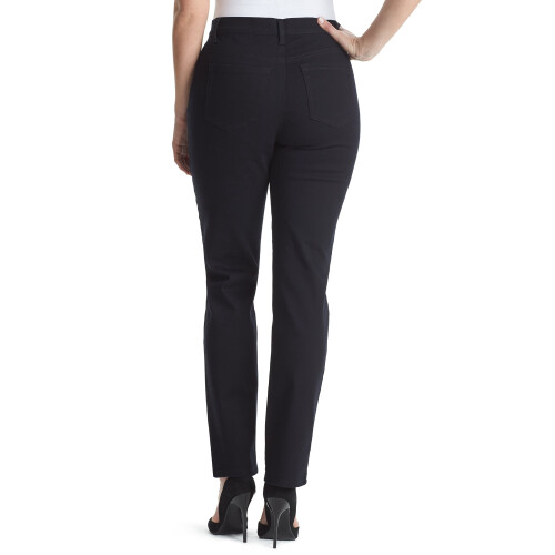 Calça jeans feminina de cintura alta e corte reto Amanda, tamanho 30 polegadas (regular). 1