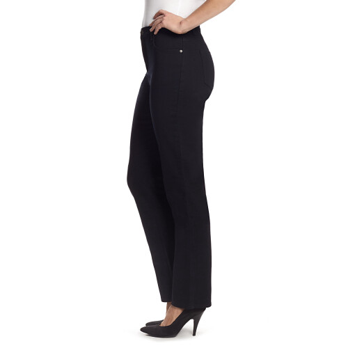 Calça jeans feminina de cintura alta e corte reto Amanda, tamanho 30 polegadas (regular). 2