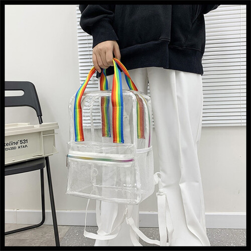 Transparenter PVC-Rucksack, robust und groß 2