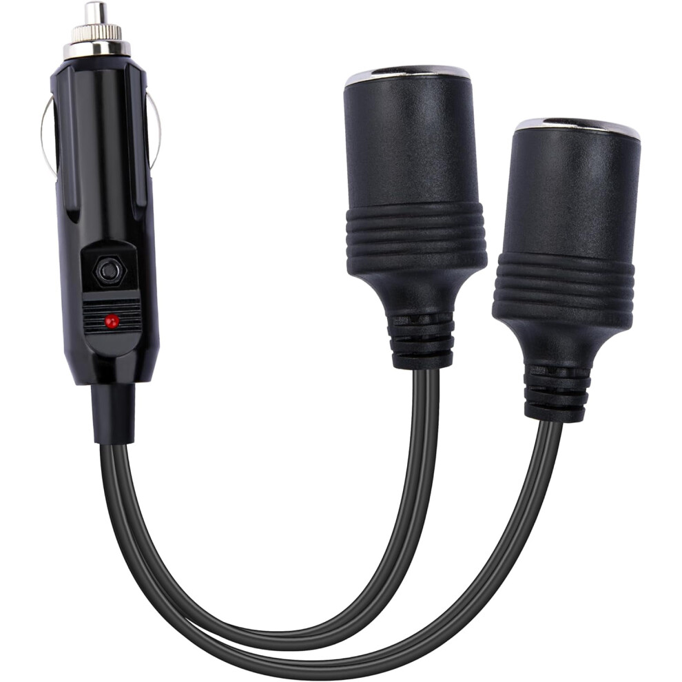 12V Dual Cigarette Lighter Adapter 1-To-2 With 15A Fuse 900223731999