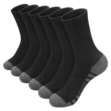 Men's Ankle Socks Solid Color Cushioned Arch Support 5 Pcs