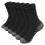 Men's Ankle Socks Solid Color Cushioned Arch Support 5 Pcs 1