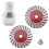 Conjunto de Lâminas de Serra para Polimento de Pedra de 1,57 Polegadas com Flange de 5/8 Polegadas-11 para Esmerilhadeiras, Ideal para Corte de 1