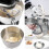 Batedor plano com bordas de silicone para KitchenAid 4,5–5 qt 6