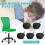 Executive armless office chair with lumbar support, green 7