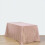 Toalha de mesa retangular com lantejoulas na cor rosa, 90x132 polegadas. 4