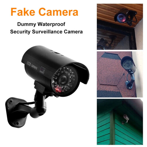 Fake CCTV Camera for Office – Waterproof Dummy Security Camera, Compatible with CCTV Systems 1