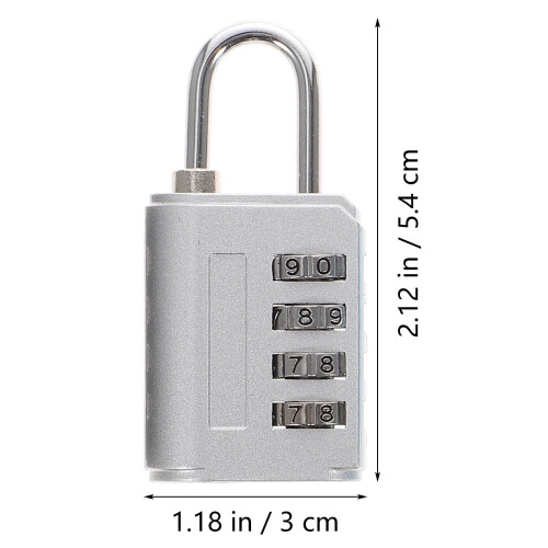 Cadenas de bagage en alliage, code à 4 chiffres, 1 unité 1