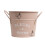 Vaso de plantas galvanizado rosa, 13x4,1 polegadas, pacote com 1 unidade 4