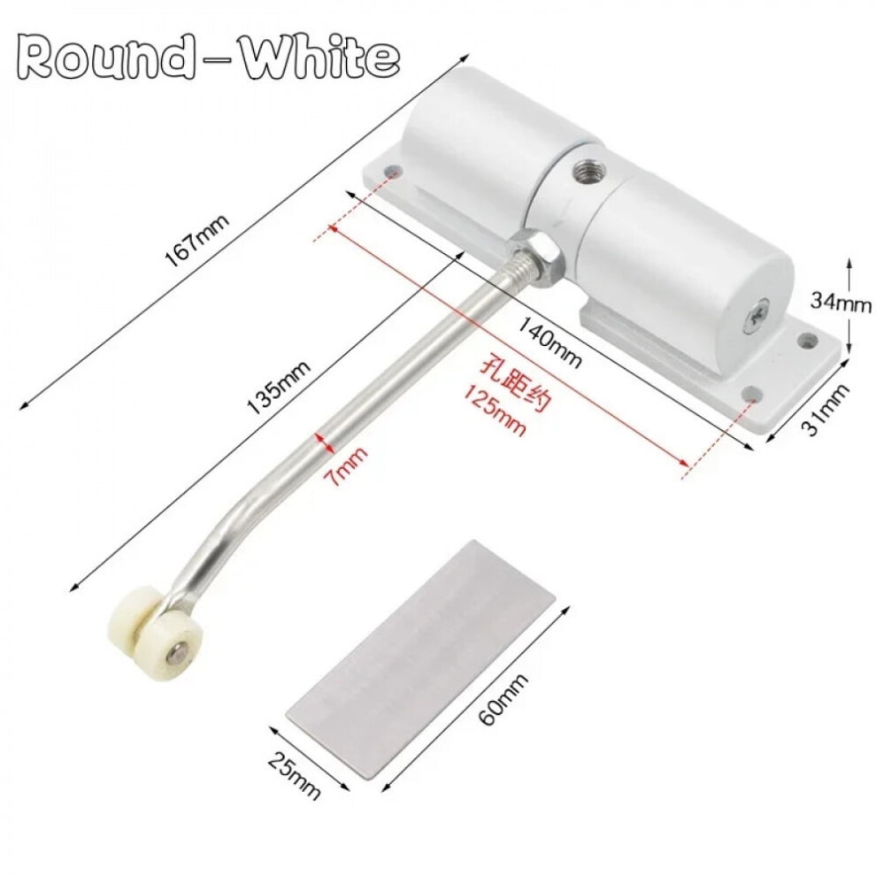 Spring Buffer Door Closer Adjustable Speed Soft Close 900223243294