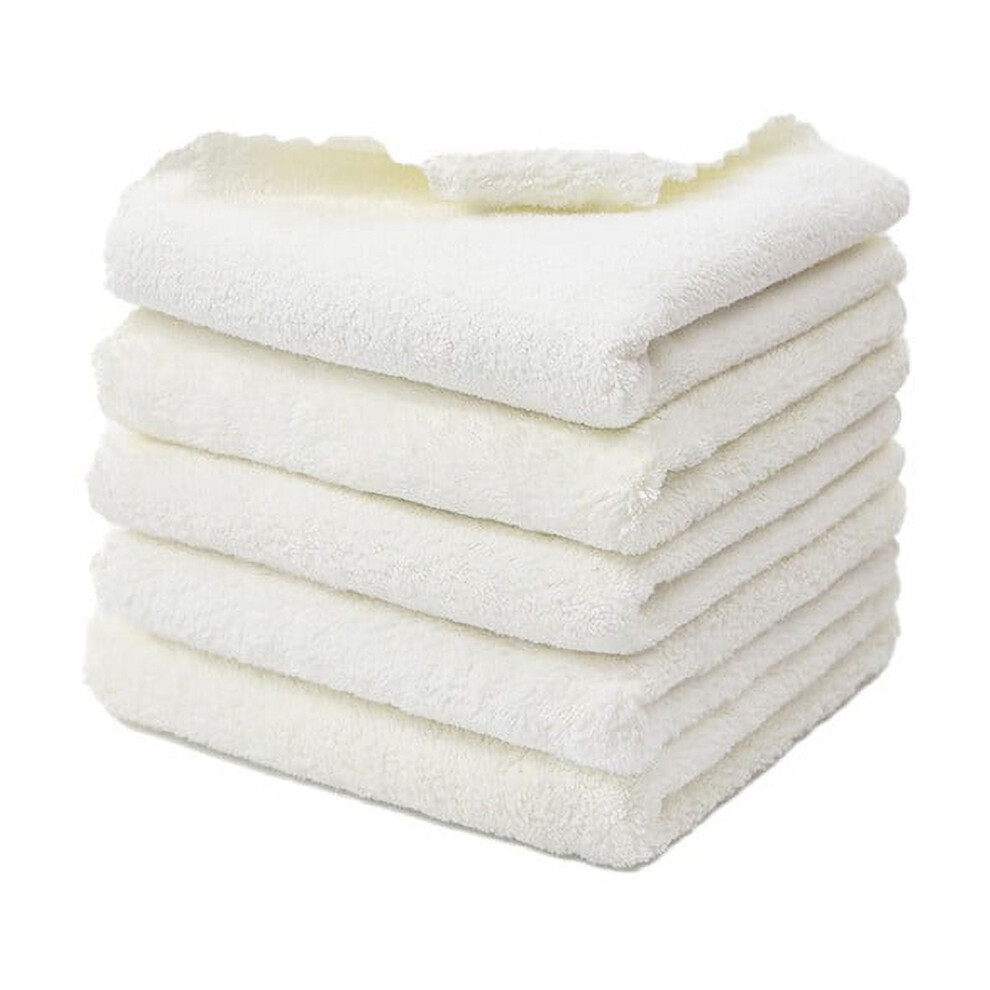 Microfiber Cleaning Cloth 9.8" X 9.8" Lint-Free White 900223241474